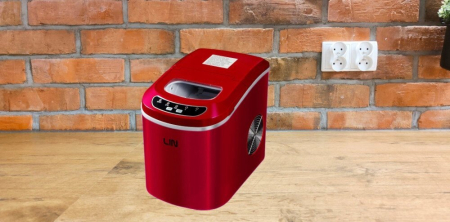Mașină de făcut gheață LIN, 12 kg/24h, 112 W, rezervor 2.2 L, Rosu pukika.ro [8]