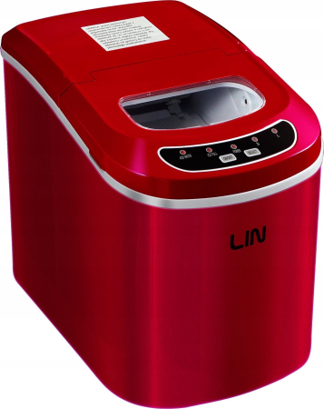 Mașină de făcut gheață LIN, 12 kg/24h, 112 W, rezervor 2.2 L, Rosu pukika.ro [2]