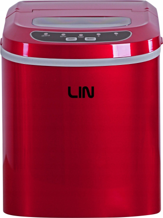 Mașină de făcut gheață LIN, 12 kg/24h, 112 W, rezervor 2.2 L, Rosu pukika.ro [4]