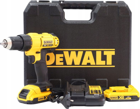 Mașini de găurit și înșurubat - Mașină de găurit DeWALT DCD771D2-QW, 1500 rpm, 18 V, Li-Ion 2 baterii, încărcător, cutie transport, Negru pukika.ro