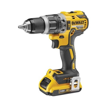 Mașini de găurit și înșurubat - Mașină de găurit DeWALT DCD796D2-QW, 2000 rpm, 18 V, Li-Ion, 2 baterii, încărcător, cutie transport, Negru pukika.ro