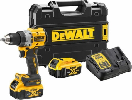 Mașini de găurit și înșurubat - Mașină de găurit DeWALT DCD805P2T, 2000 rpm, 18 V, Li-Ion, 2 baterii, încărcător, cutie transport, Negru pukika.ro