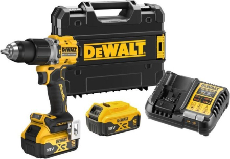 Mașină de găurit DeWALT DCD805P2T, 2000 rpm, 18 V, Li-Ion, 2 baterii, încărcător, cutie transport, Negru pukika.ro [1]