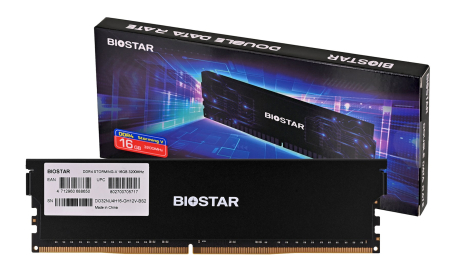 Memorii RAM - Memorie RAM Biostar, 16 GB, DDR4, 3200 MHz, 1.35 V, Black pukika.ro