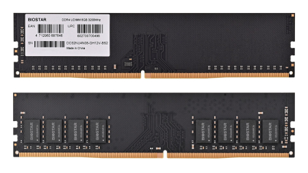Memorii RAM - Memorie RAM Biostar, 8 GB, DDR4, 3200 MHz, DIMM, 16 CL, Black pukika.ro