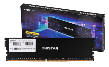 Memorii RAM - Memorie RAM Biostar, 8 GB, DDR4, 3200 MHz, UDIMM, 1.35 V, 16 CL, Black pukika.ro