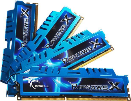 Promotii - Memorie RAM G.Skill, 32 GB (4 x 8 GB), DDR3, 1600 MHz, DIMM, 1.5 V, 9 CL, Blue pukika.ro