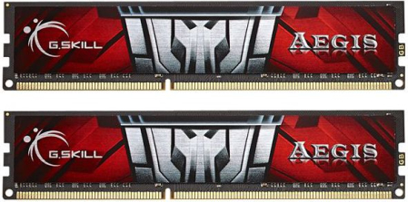 Memorii RAM - Memorie RAM G.Skill Aegis, 16 GB (2 x 8 GB), DDR3, 1600 MHz, 1.5 V, 11 CL, Red pukika.ro