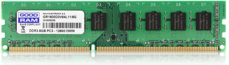 Memorii RAM - Memorie RAM GoodRam, 8 GB, DDR3, 1600 MHz, 1.35 V, Green pukika.ro