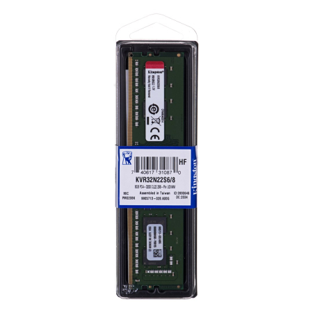 Promotii - Memorie RAM Kingston Technology, 8 GB, DDR4, 3200 MHz, DIMM, 1.2 V, 22 CL, Green pukika.ro