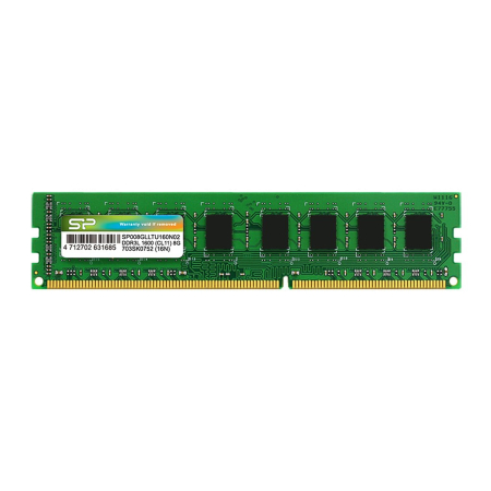 Promotii - Memorie RAM Silicon Power, 4 GB, DDR3L, 1600 MHz, DIMM, 1.25 V, 11 CL, Green pukika.ro