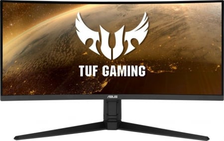 Promotii - Monitor Gaming Curbat ASUS TUF Gaming, 34" WQHD 3440 x 1440, VA, 1 ms, 165 Hz, Black