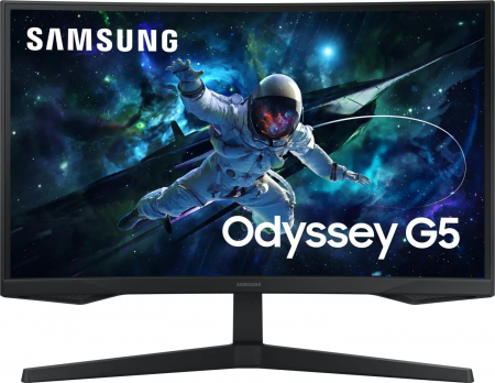 Promotii - Monitor Gaming Curvat Samsung G55C, 27" QHD 2560 x 1440, VA, 165 Hz, Black