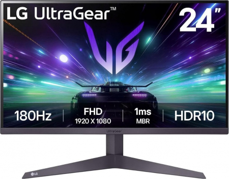 Promotii - Monitor Gaming LG 24GS50F-B, 23.7" Full HD 1920 x 1080, VA, 5 ms, 182 Hz, Black
