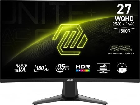 Alte produse - Monitor Gaming MSI MAG, 27" QHD 2560 x 1440, VA, 180 Hz, 0.5 ms, Black