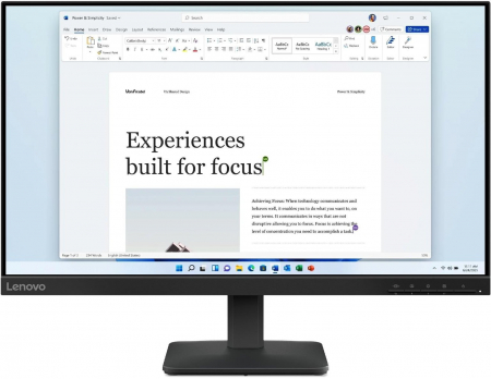Alte produse - Monitor Lenovo L24-4e, 23.8" Full HD 1920 x 1080, IPS, 6 ms, 100 Hz, Black