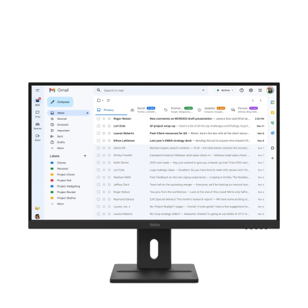 Monitoare - Monitor Lenovo ThinkVision, 27" Full HD 1920 x 1080, IPS, 6 ms, 100 Hz, Raven Black