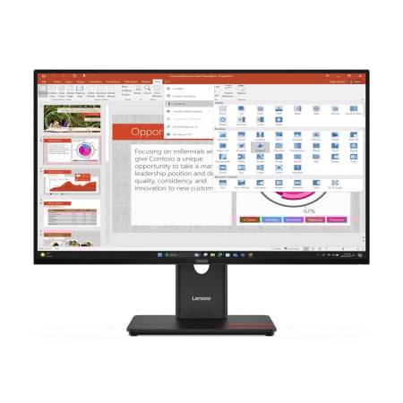 Monitoare - Monitor Lenovo ThinkVision T27-40, 27" Full HD 1920 x 1080, IPS, 6 ms, 120 Hz, Black