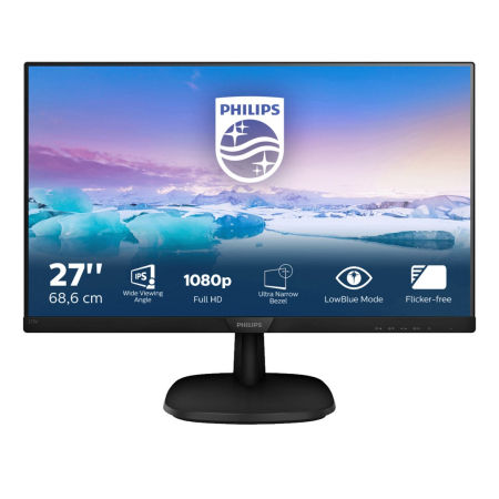 Promotii - Monitor Philips V Line, 27" Full HD 1920 x 1080, 5 ms, IPS, 75 Hz, Black