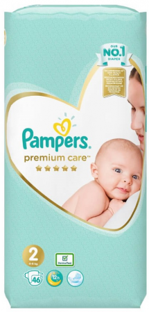 Pentru bebelusi - Pampers Marimea 2, 4-8 Kg, 46 buc
