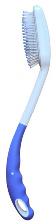Perii de Par - Perie de par cu maner lung, lungime 37 cm, Alb/Albastru pukika.ro