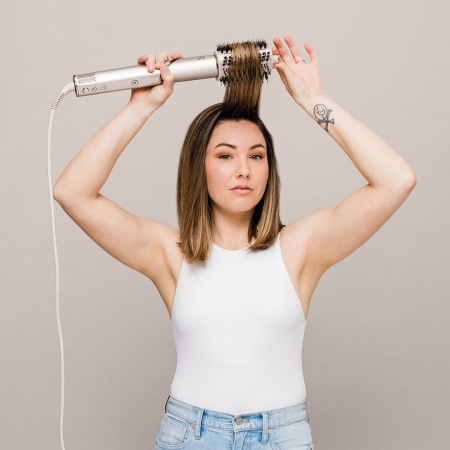 Perie de Păr Electrică Shark, 1650 W, 3 trepte temperatura, Auto-Wrap, Beige pukika.ro [6]