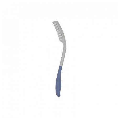 Perii de Par - Pieptene cu mâner lung, prindere si design ergonomic, Alb/Albastru pukika.ro