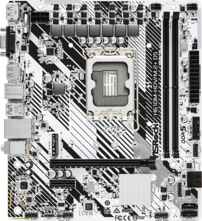 Placă de Bază ASRock, Socket LGA 1700, Chipset Intel H610, 96 GB, micro ATX, Silver pukika.ro [1]