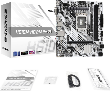 Placă de Bază ASRock, Socket LGA 1700, Chipset Intel H610, 96 GB, micro ATX, Silver pukika.ro [4]