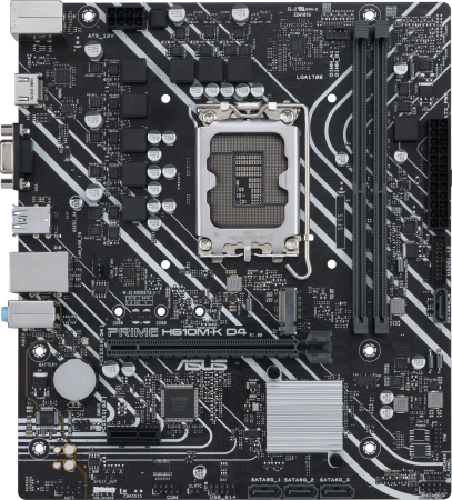 Plăci de Bază - Placă de Bază ASUS PRIME H610M-K D4, Socket LGA 1700, Chipset Intel H610, micro ATX, Black pukika.ro