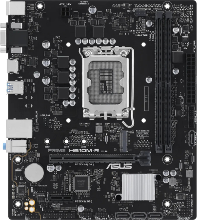 Plăci de Bază - Placă de Bază ASUS PRIME H610M-R-SI, Socket LGA 1700, Chipset Intel H610, micro ATX, Black pukika.ro