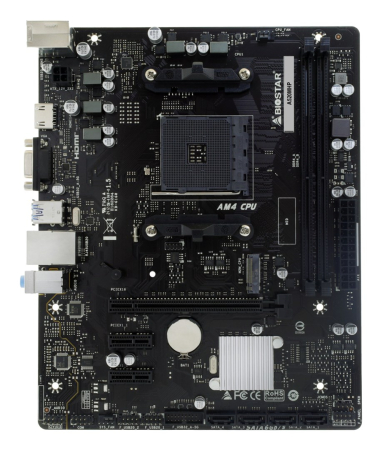 Placă de Bază Biostar, Socket AM4, Chipset AMD A520, micro ATX, Black pukika.ro [1]