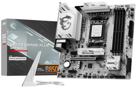 Plăci de Bază - Placă de Bază MSI GAMING PLUS WIFI, Socket AM5, Chipset AMD B850, micro ATX, Grey pukika.ro
