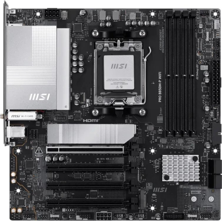 Placă de Bază MSI PRO WIFI, Socket AM5, Chipset AMD B850, micro ATX, Black pukika.ro [1]