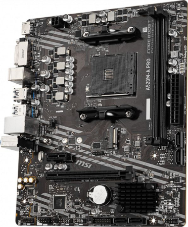 Placă de Bază MSI, Socket AM4, Chipset AMD A520M, micro ATX, Black pukika.ro [1]