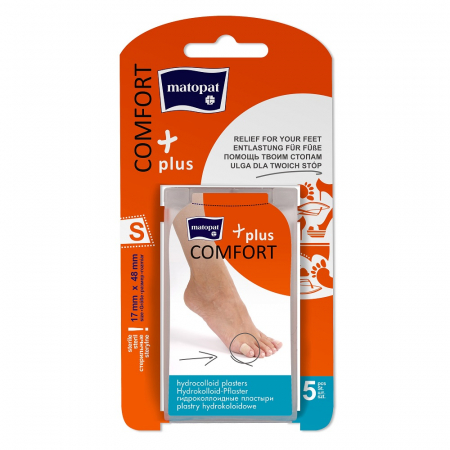 Promotii - Plasturi hidrocoloidali nesterili Matopat Confort Plus S 17*48 mm, 5 bucăți