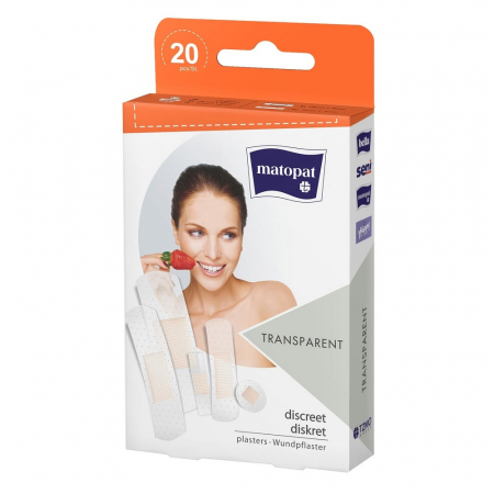 Promotii - Plasturi Matopat Transparent,  20 bucati