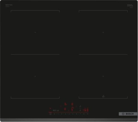 Plite - Plită cu Inducție BOSCH PVQ631HC1E, 59 cm, 4 Zone FlexInduction, CombiZone, TouchSlider, PowerBoost, Negru pukika.ro