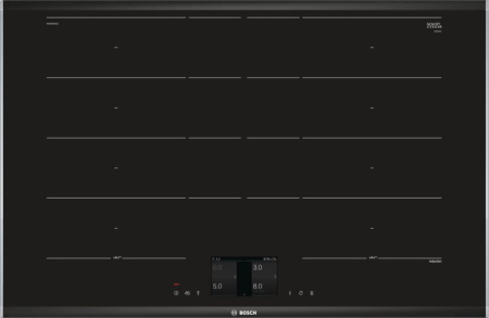 Plite - Plită cu inducție Bosch PXY875KW1E, 7400 W, Touch, 4 zone, Negru pukika.ro