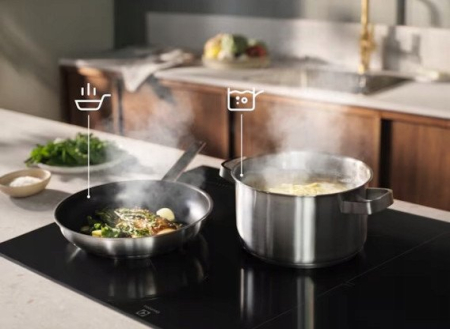 Plită cu Inducție Electrolux EIS87453IZ, 77 cm, 4 Zone, Funcție Bridge, Hob2Hood, TouchSlider, Negru pukika.ro [1]