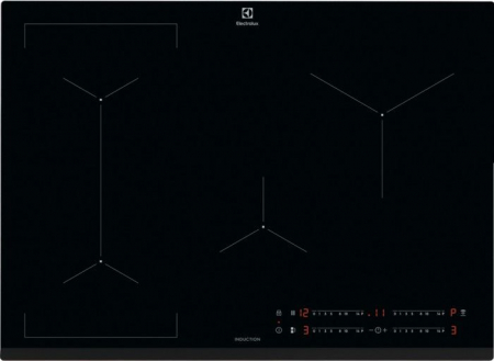 Plite - Plită cu Inducție Electrolux EIV734, 71 cm, 4 Zone, FlexiBridge®, PowerBoost, Hob2Hood®, TouchControl, Negru pukika.ro