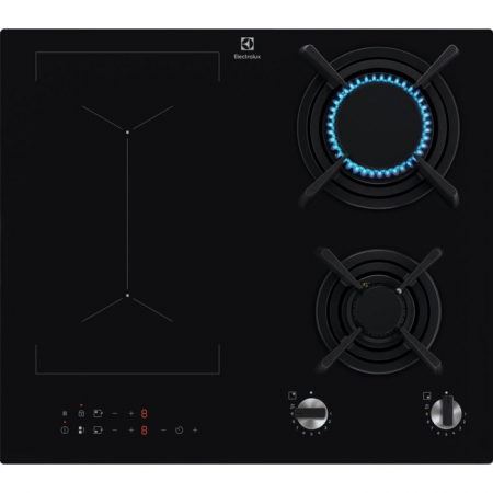 Plite - Plită cu Inducție Electrolux KDI641723K, 60 cm, 4 Zone, Bridge, Hob2Hood, Touch Control, PowerBoost, Negru pukika.ro