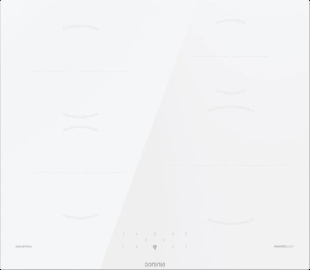 Aparate Cafea - Plită cu Inducție Gorenje, 59,5 cm, 4 zone, Touch, sticlă ceramică, Alb pukika.ro