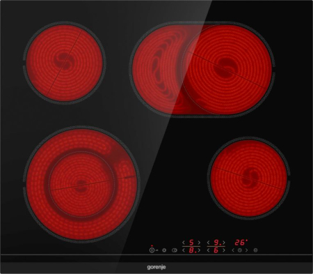 Plită cu Inducție Gorenje, 60 cm, 4 zone, Touch, sticlă ceramică, Negru pukika.ro [1]