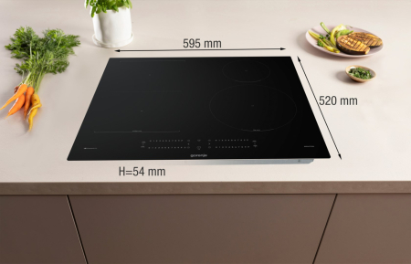 Plită cu inducție Gorenje GI6432BCWF, 7360 W, Touch, 4 zone, sticla ceramica. Negru pukika.ro [3]