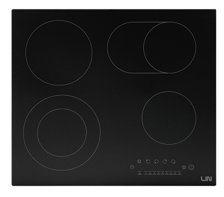 Plită cu Inducție LIN, 59 cm, 7200 W, 4 zone, Touch, Negru pukika.ro [1]