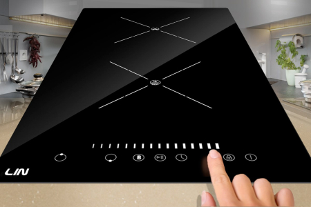 Plită cu inducție LIN LI-A23511, 52 cm, 2 arzătoare, Touch, sticlă, Negru pukika.ro [6]