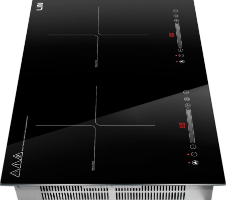 Plită cu Inducție Lin LI2H-180, 56 cm, 2 Zone de Gătit, Touch Control, Funcție Booster, Timer, Sticlă Neagră pukika.ro [8]