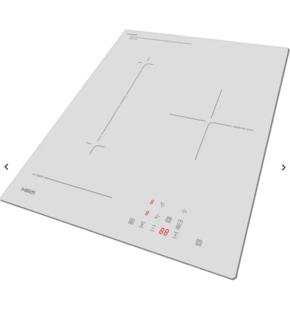 Plită cu Inducție MPM, 45 cm, 3 zone, Touch, sticlă ceramică, Alb pukika.ro [1]
