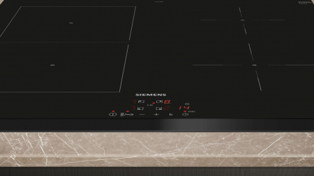 Plită cu Inducție Siemens ED651BSB6E, 592 mm, 4 Zone, TouchControl, PowerBoost, Home Connect, Sticlă Neagră pukika.ro [3]